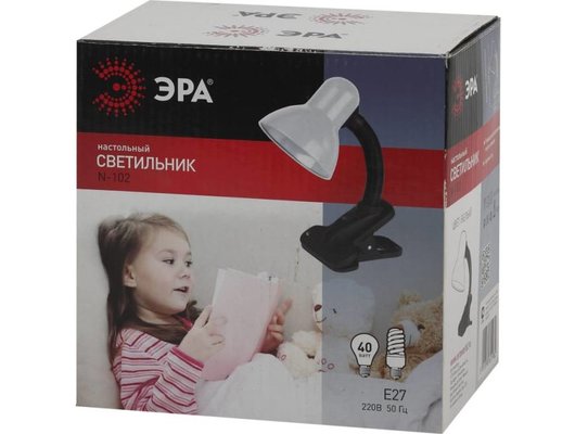 Светильник настольный ЭРА N-102-E27-40W-BK